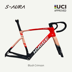 NEW COLOR S-AURA 2026 UCI APPROVED FRAMESET-Blush Crimson