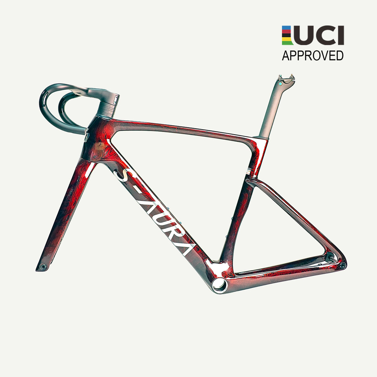 MODEL S-AURA 2026 UCI APPROVED FRAMESET-ICE CRACK RED