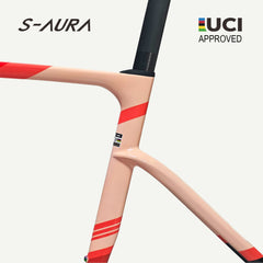 NEW COLOR S-AURA 2026 UCI APPROVED FRAMESET-Blush Crimson