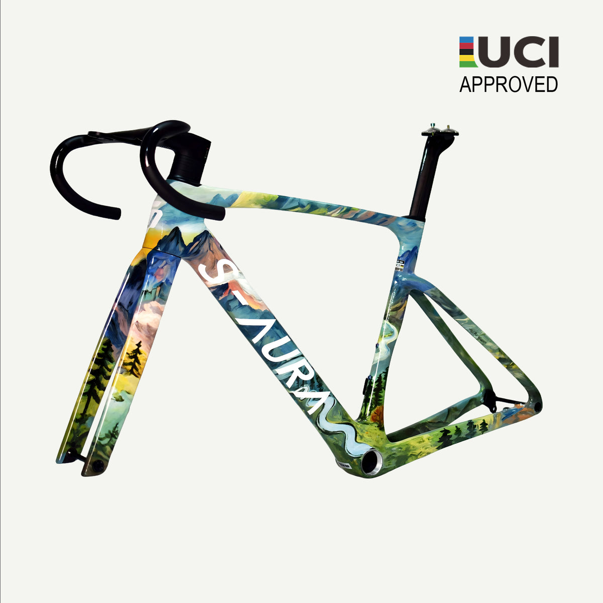 MODEL S-AURA 2026 UCI APPROVED FRAMESET-HAND PAINTED LANDSCAPE